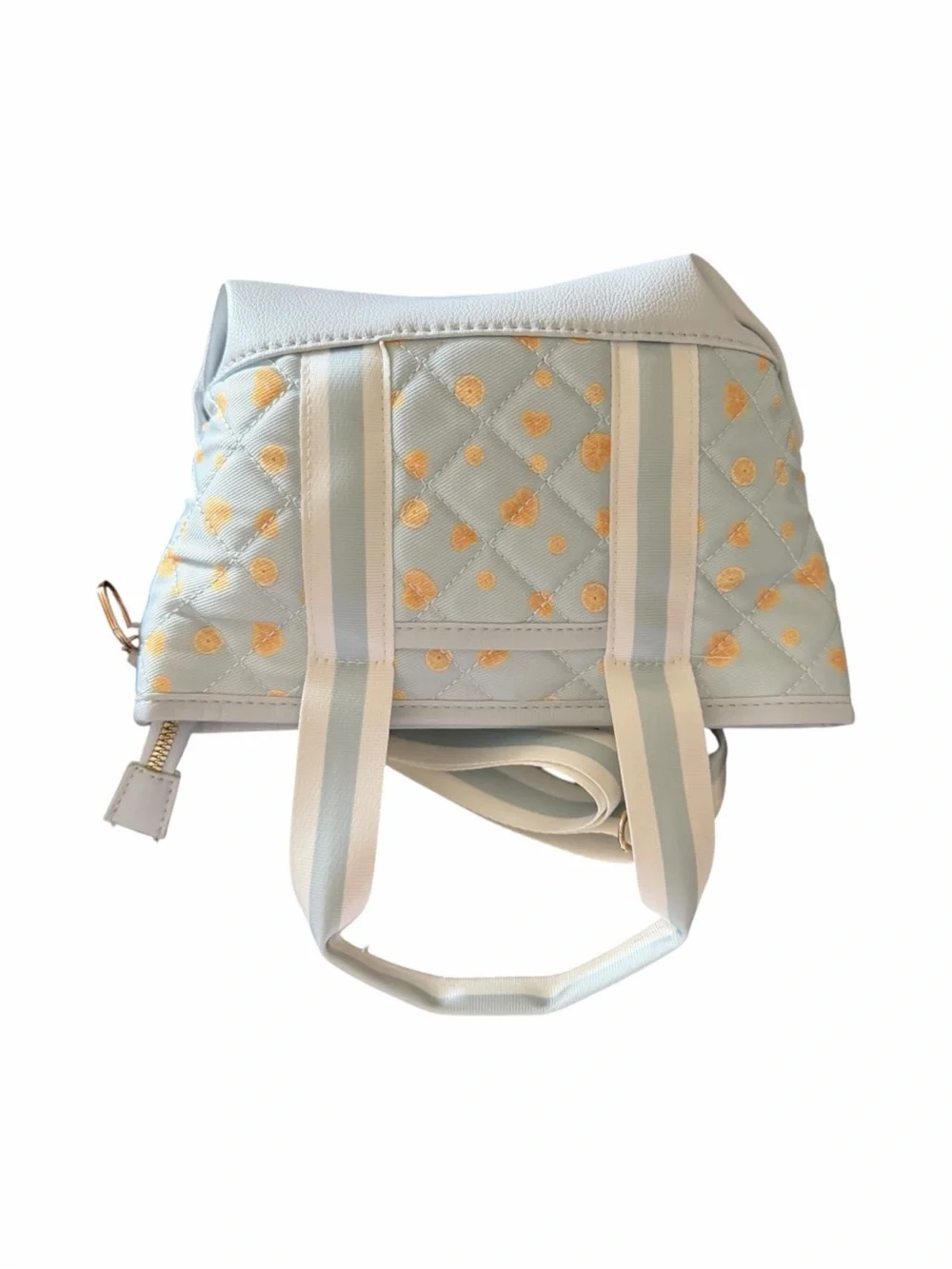 MWT-Under one skyKids Blue Quilted Tote with Plush Capybara Keychain